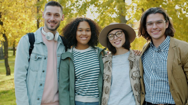 People connecting in the community